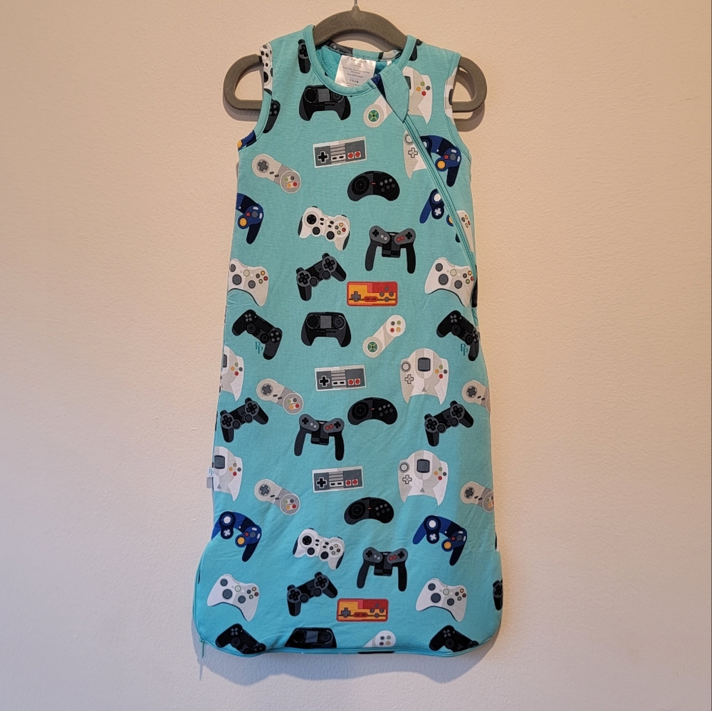 RARE Posh peanut sleepsack gamer print tog 1 0-6 months gamer
